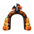 Wexford 10 ft Pumpkin Inflatable Archway, studio packshot on white