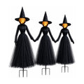 Bramblehook 6 ft Witch Animatronic, studio packshot on white