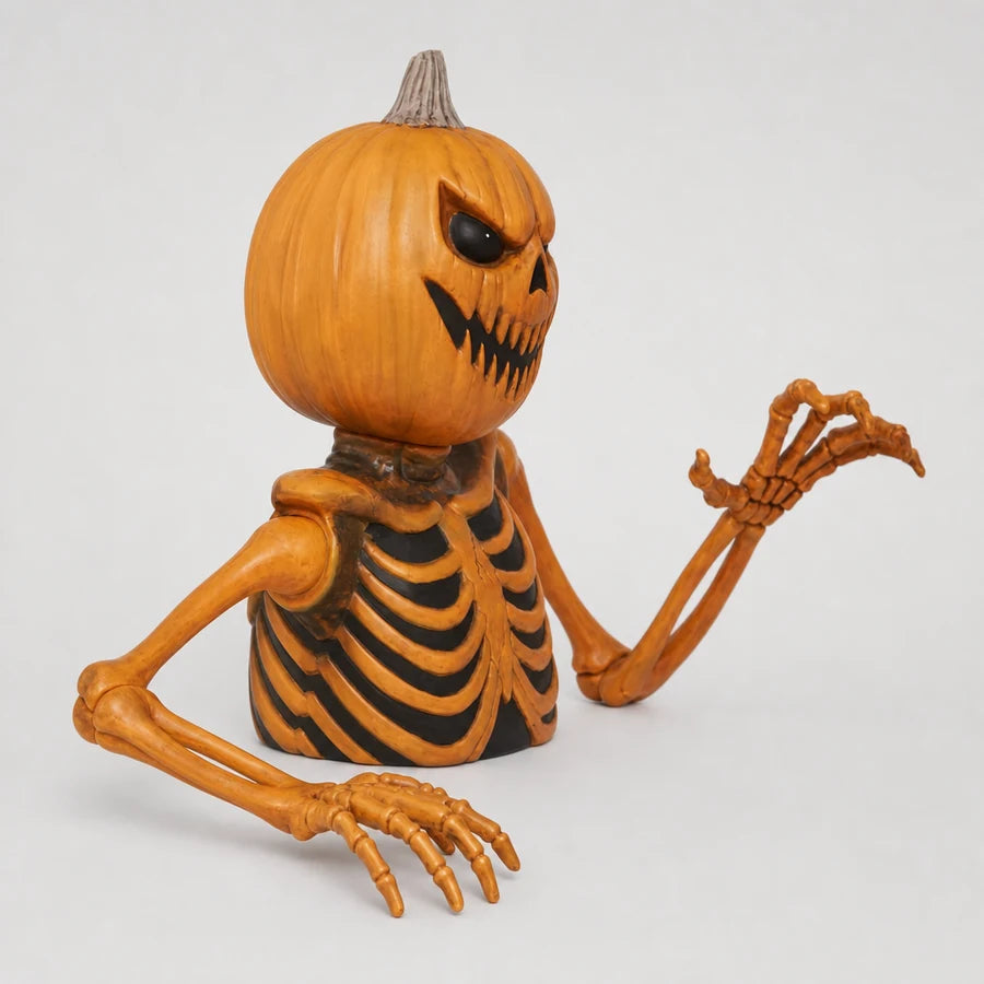 Profile view showing the depth of the ribcage and raised arm
