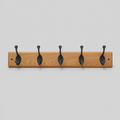 Solid Wood Coat Hook Rail